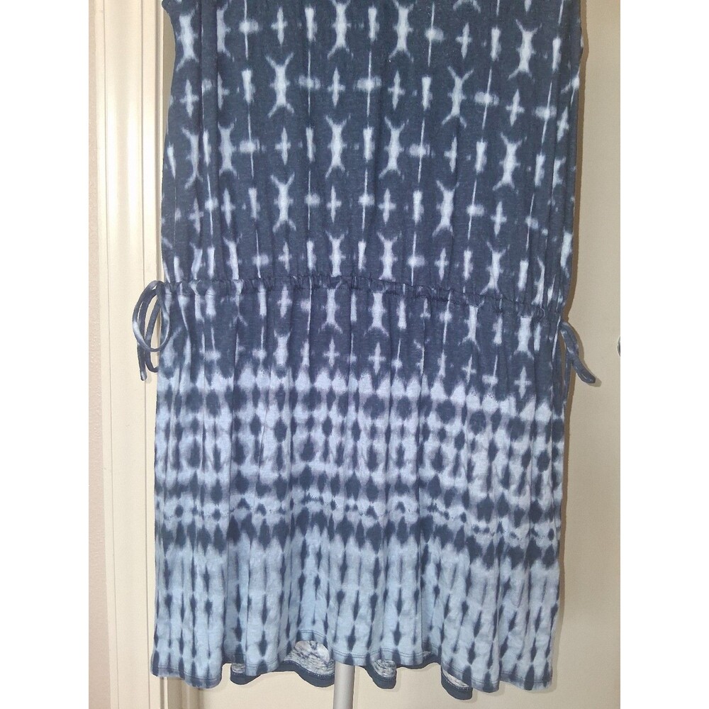J. Jill Pure Jill Tie-Dye V-Neck Tunic Shift Dress, Large Coastal Resort Beachy - Picture 5 of 10